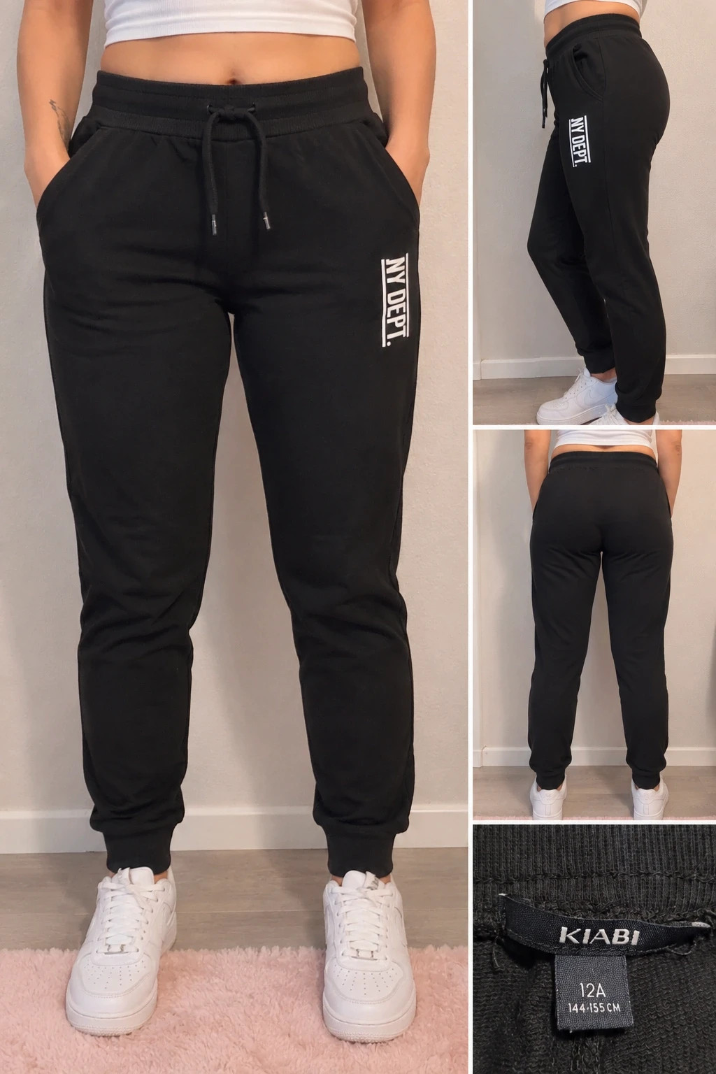 Jogging noir Kiabi NY Dept – 12 ans / 144-155 cm