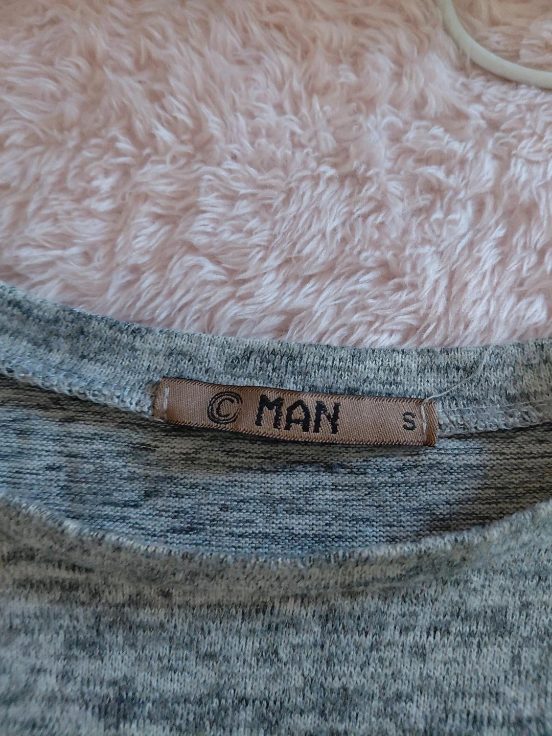 Pull homme gris chiné à manches longues – 2 zips poitrine – Man – taille S 3