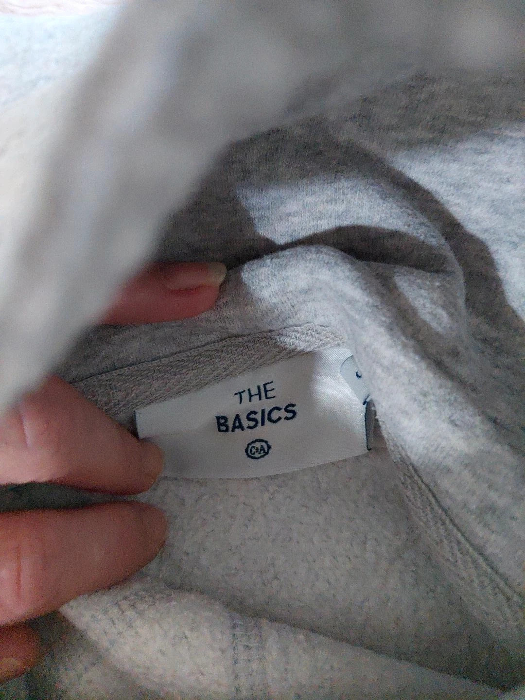 Sweat à capuche homme gris clair – The Basics C&A – C&A – taille S 4