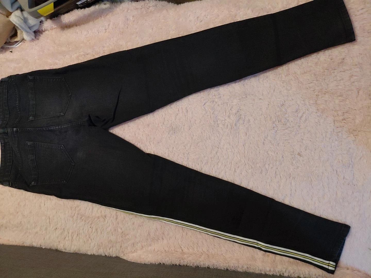 Jean noir slim femme Jennyfer – Taille 36 – Bandes latérales – Jennyfer – taille S / 36 / 8 3