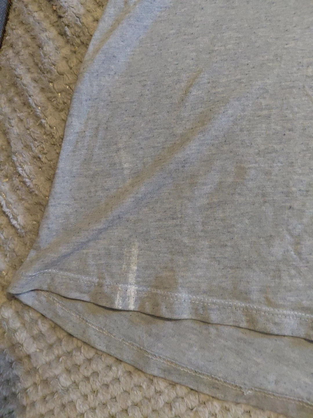T-shirt homme gris imprimé vinyle – à réparer – Kiabi – taille XL 2