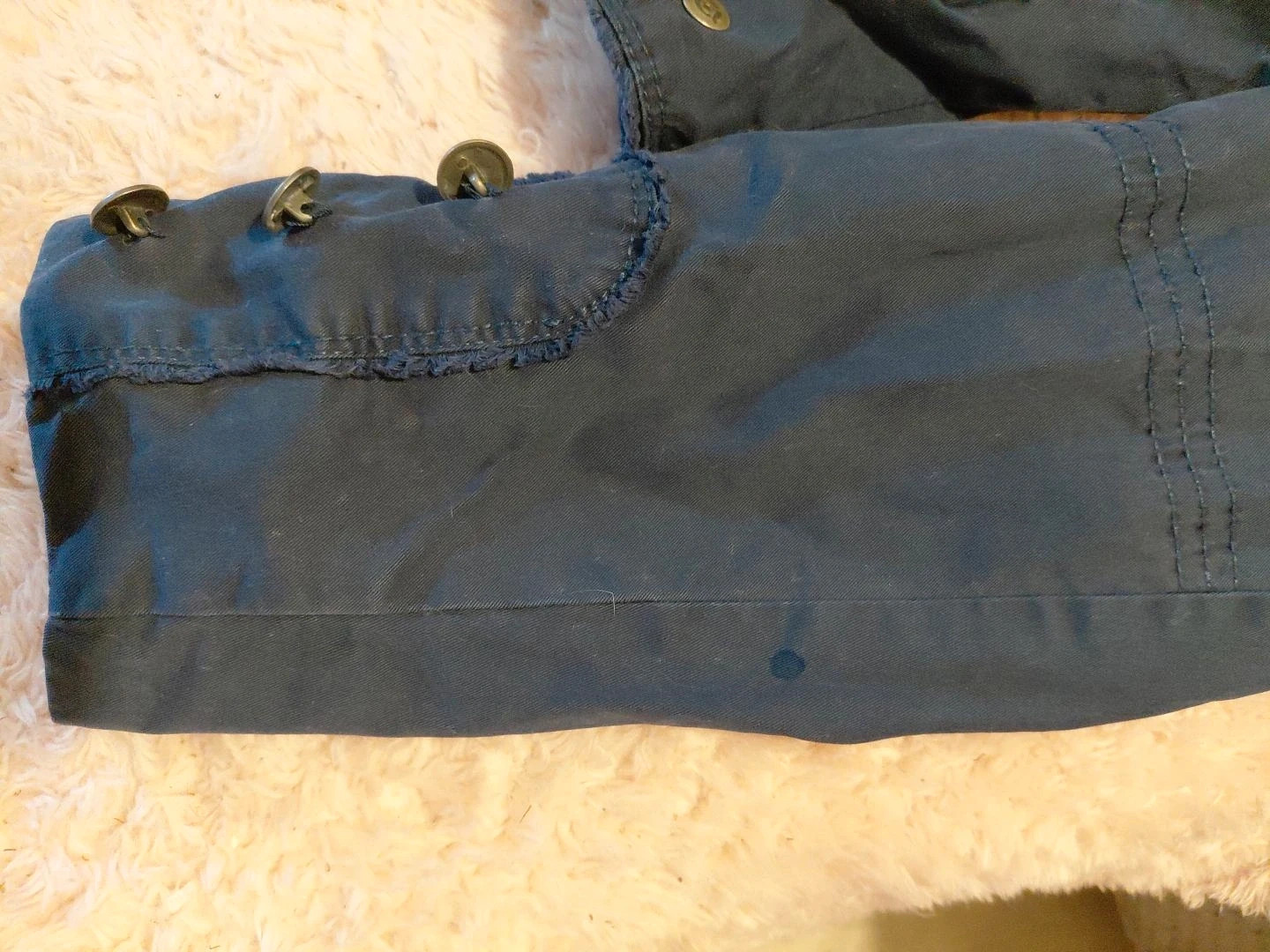 Veste femme bleu marine style militaire – Taille M – boutons argentés – Heritage – taille M / 38 / 10 5