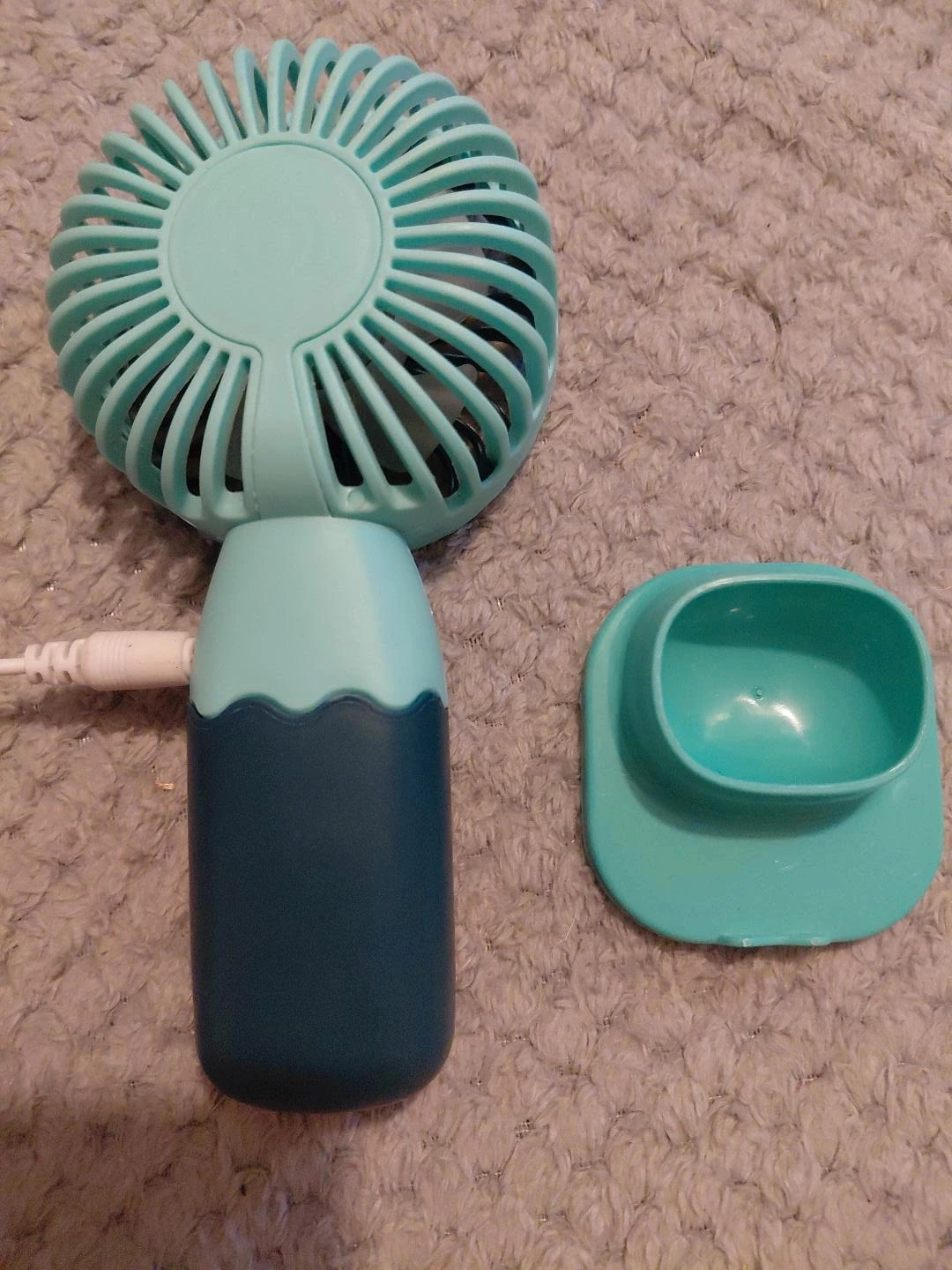 Mini ventilateur portable USB neuf – Bleu turquoise 2