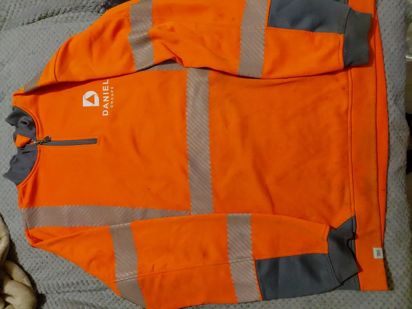 Sweat haute visibilité orange et gris T2S – T2S – taille XXL 3