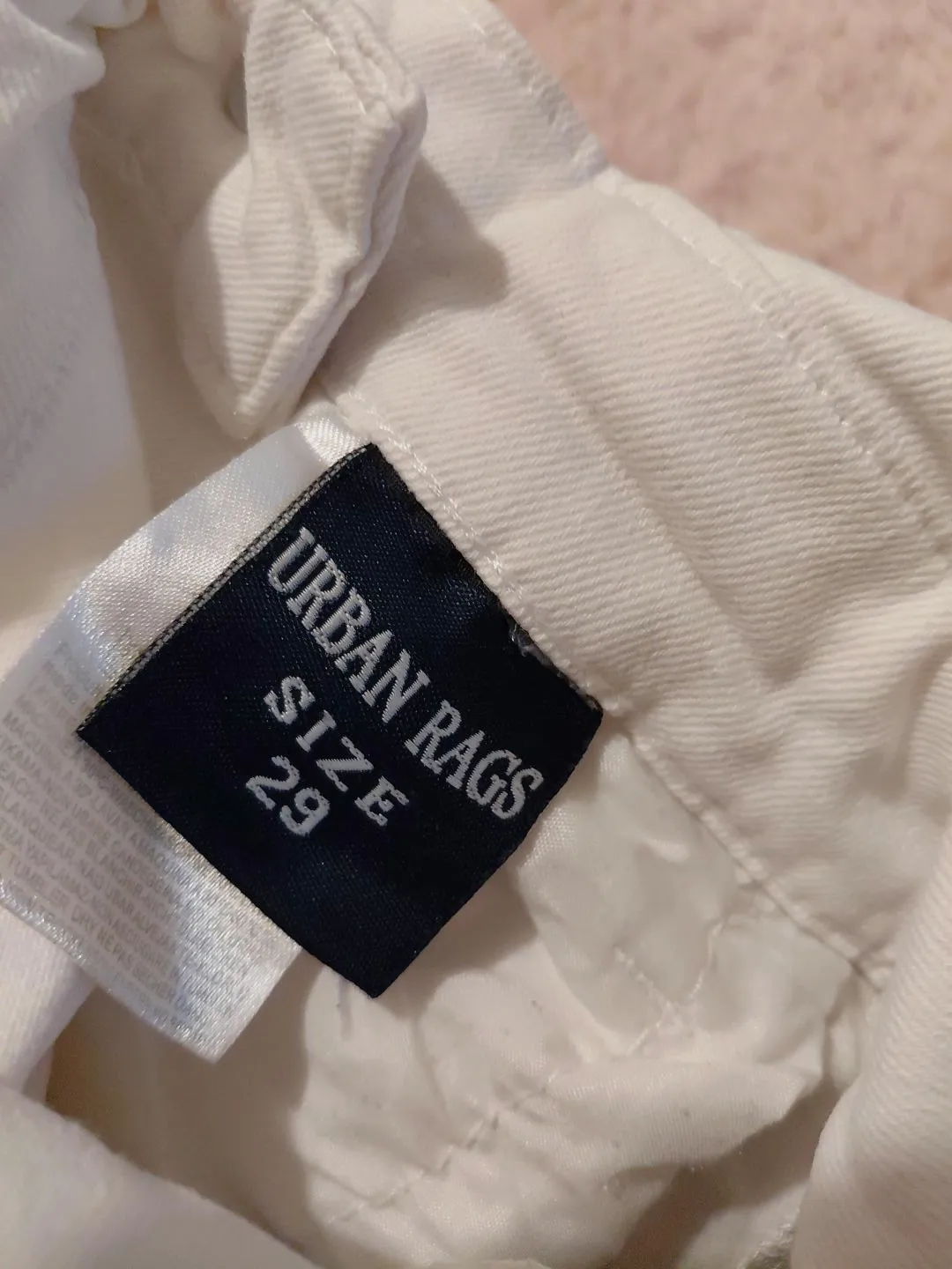 Salopette en jean blanc effet déchiré – Urban rags – taille S 6