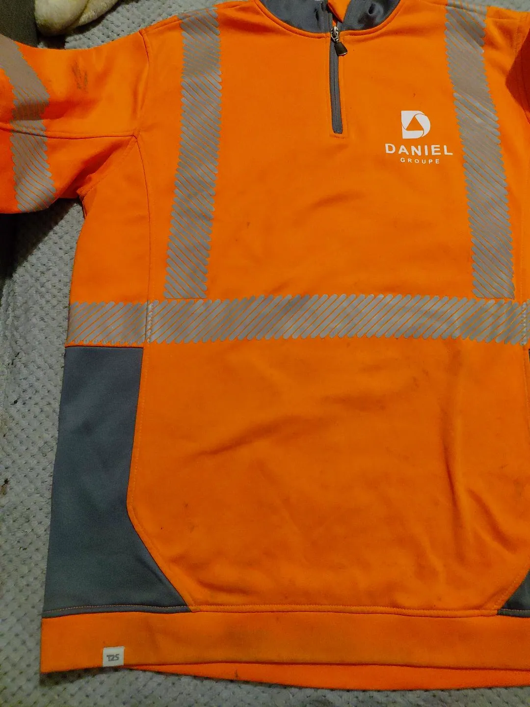Sweat haute visibilité orange et gris T2S – T2S – taille XXL 2