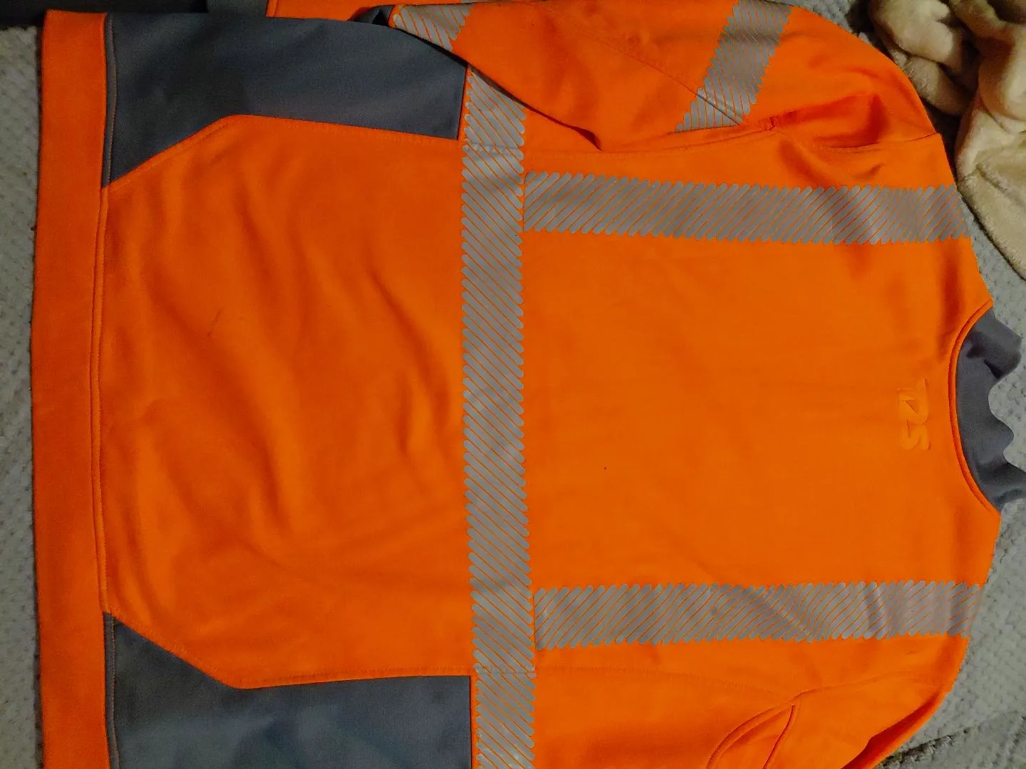 Sweat haute visibilité orange et gris T2S – T2S – taille XXL 5