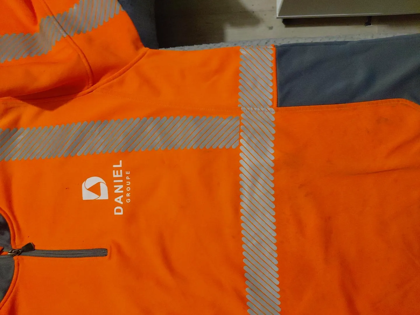 Sweat haute visibilité orange et gris T2S – T2S – taille XXL 4