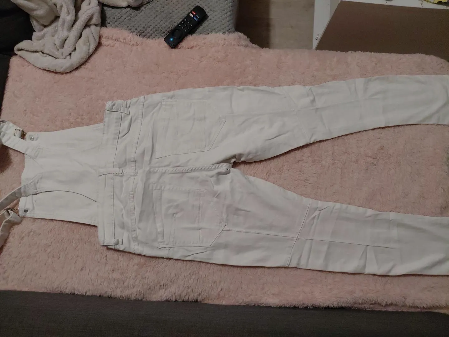 Salopette en jean blanc effet déchiré – Urban rags – taille S 3