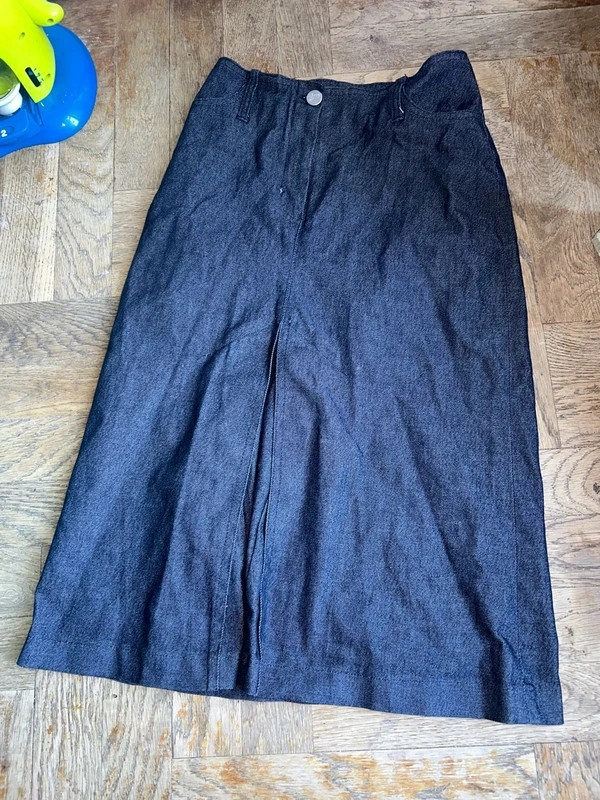 Jupe midi jean taille 34