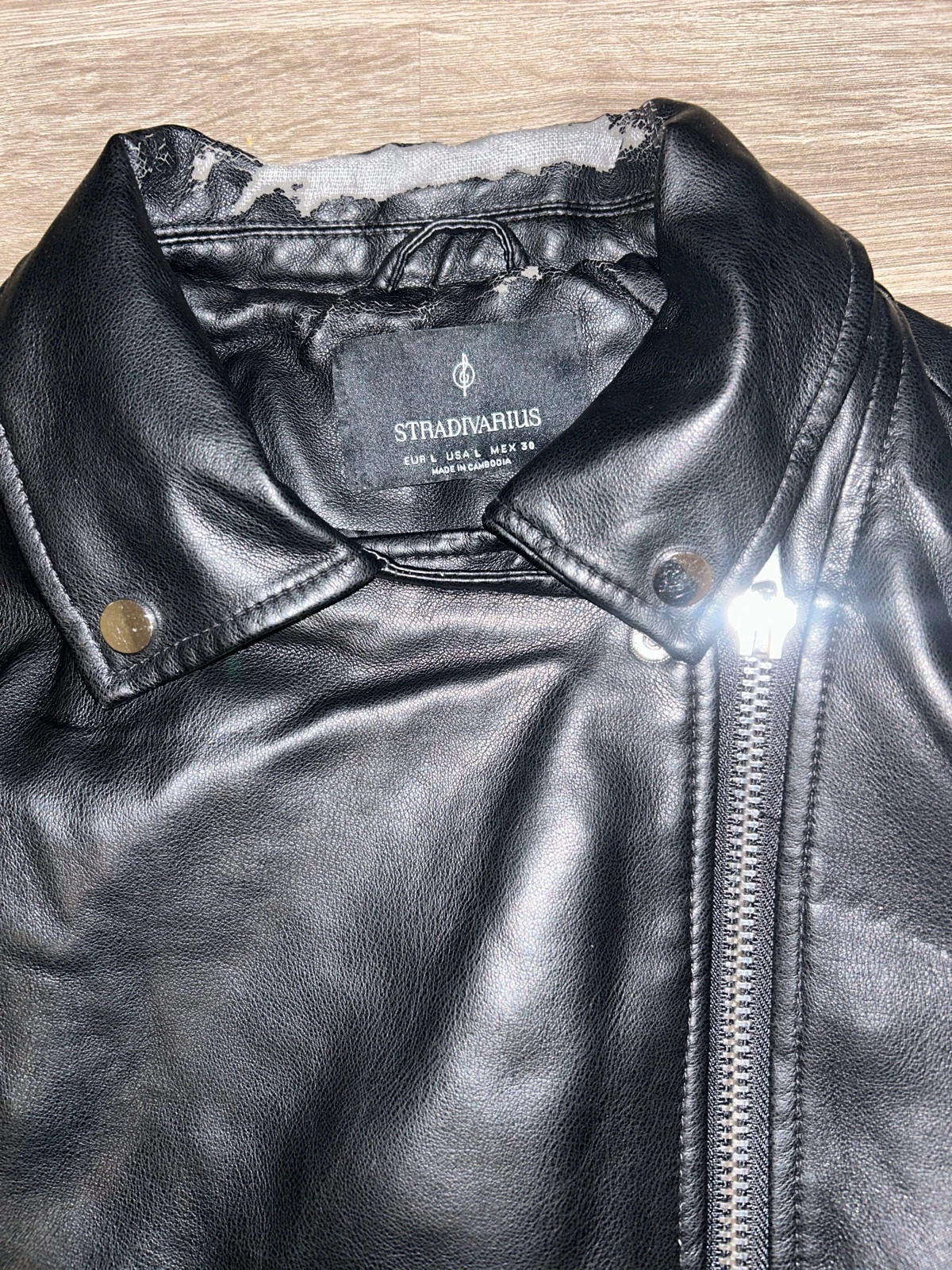 Veste en cuir Stradivarius taille L – Stradivarius – taille L / 40 / 12 4