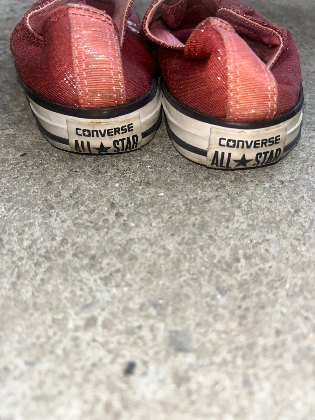 Converse basses rouge bordeaux / glitter taille 35 – Converse – taille 35 3