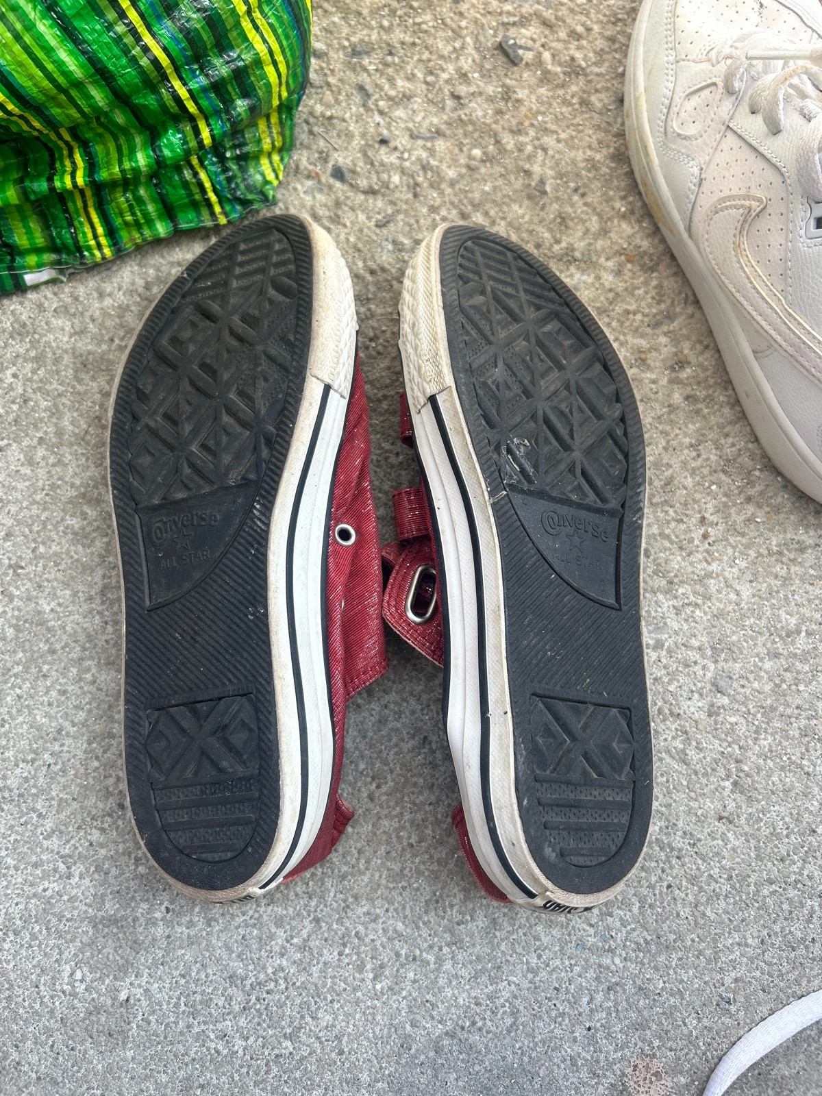 Converse basses rouge bordeaux / glitter taille 35 – Converse – taille 35 5
