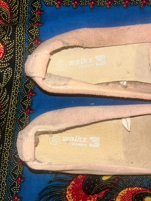 Mocassin Rose poudré taille 38 en Daim – Walkx – taille 38 2