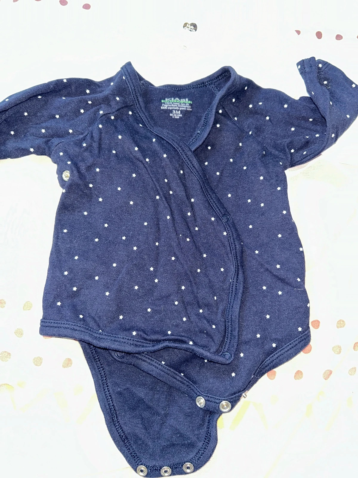 Lot de 2 bodies manche longue taille 3 mois – Kiabi – taille 3-6 mois / 62 cm 4