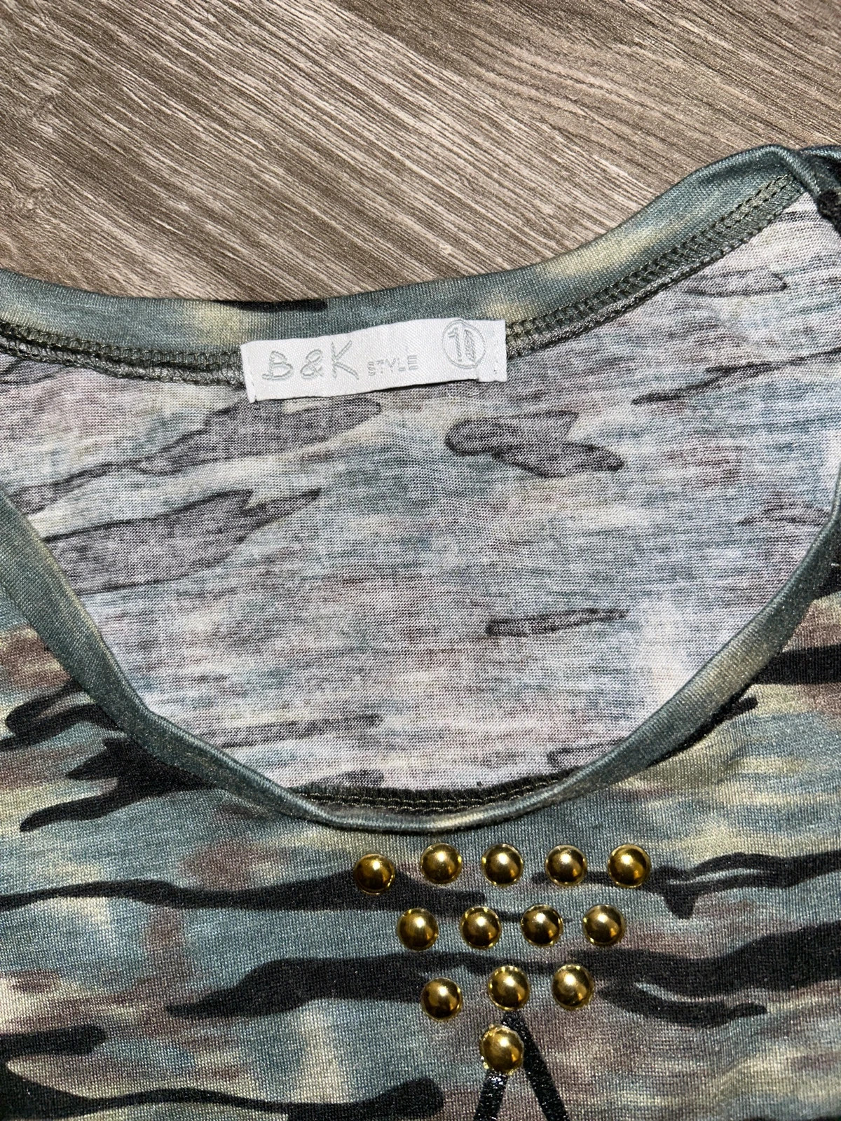 Débardeur fille militaire 10 ans – B&K Style – taille 10 ans / 140 cm 2