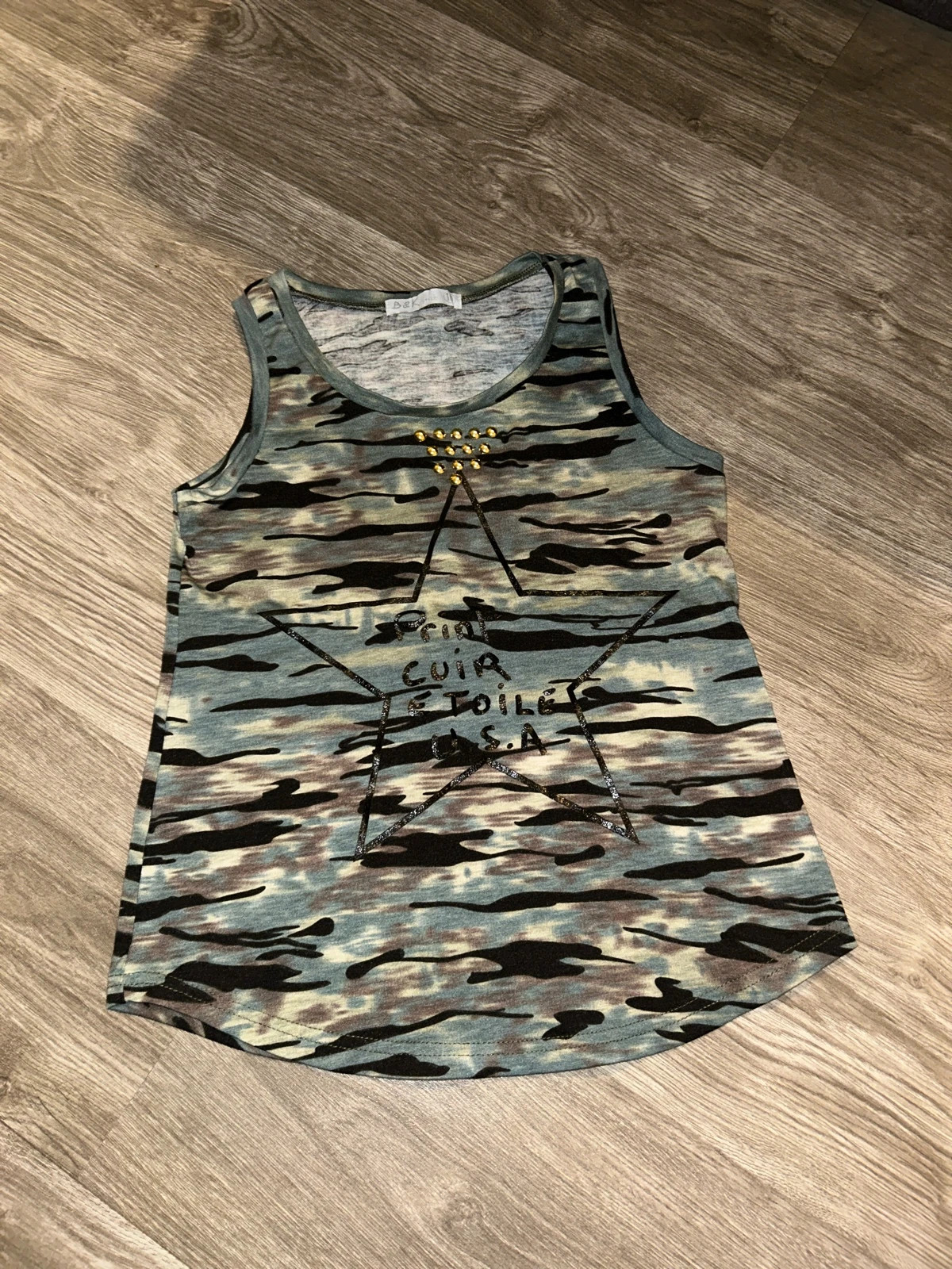 Débardeur fille militaire 10 ans – B&K Style – taille 10 ans / 140 cm