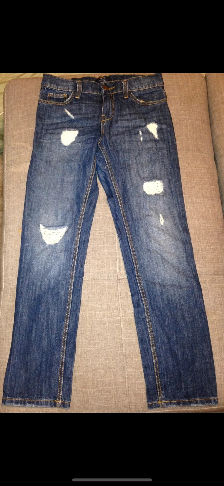 Jean boyfriend fit avec effet déchiré