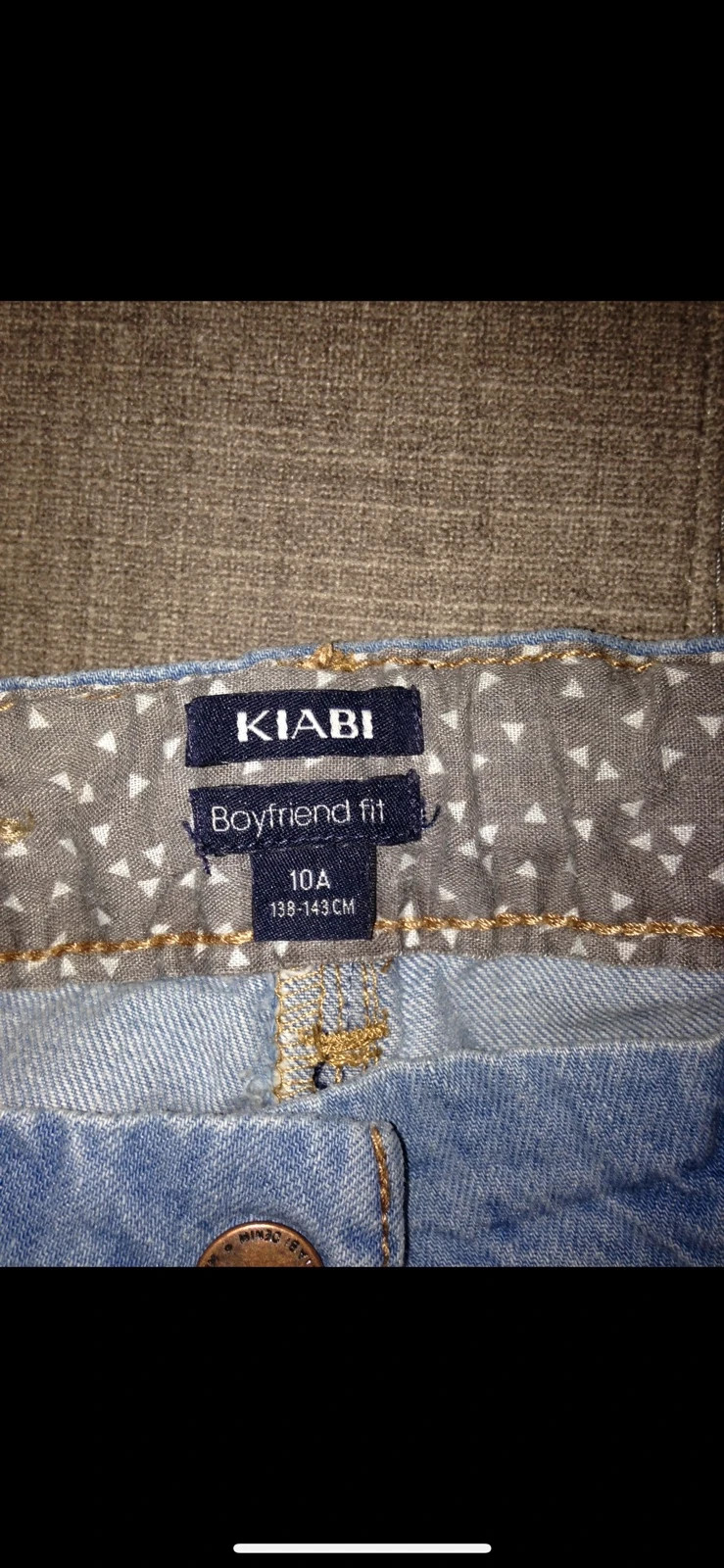 Jean boyfriend fit – Kiabi – taille 10 ans / 140 cm 2