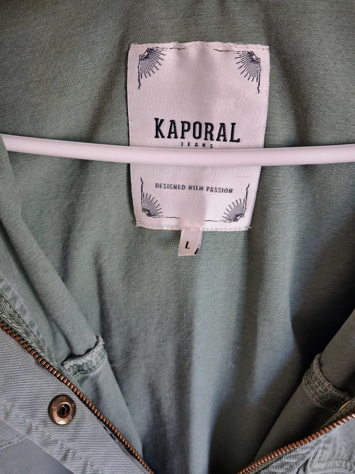 Veste légère à capuche Kaporal vert d'eau – Kaporal – taille L 7