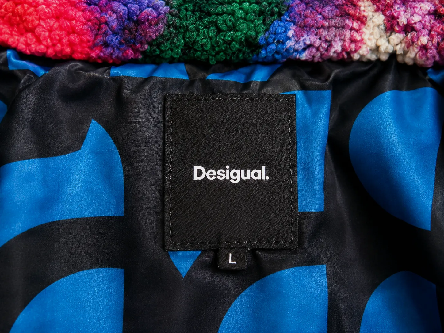 Veste en moumoute Desigual à motifs géométriques – Desigual – taille L 4