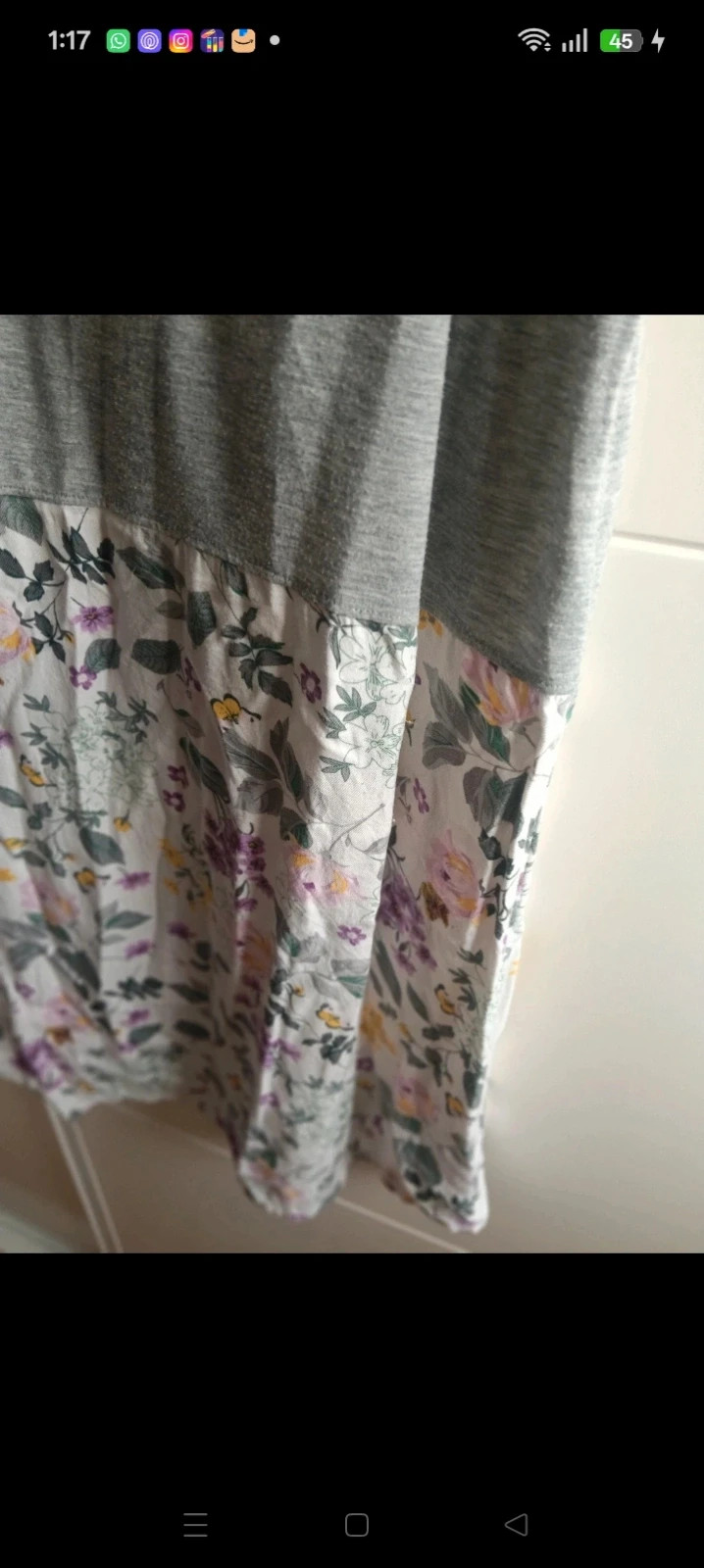 Vestido gris con #flores Tu Clothing #Talla50/52 (medidas) No envío por Vinteg Go 🙏 – Tu clothing – taille 5XL / 50 / 22 3