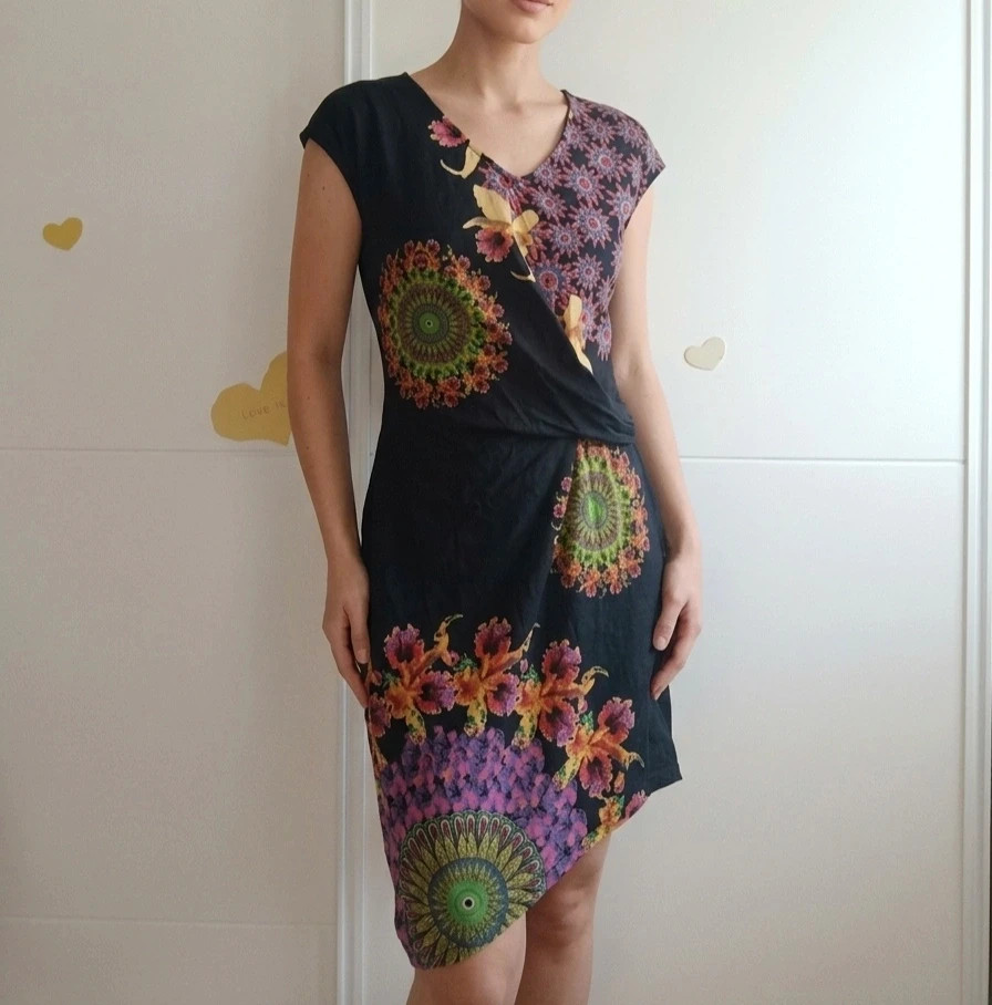 Vestido #mandala asimétrico multicolor Miss Moda Talla S/M no envío por Vinteg Go 🙏 – Miss moda – taille S / 36 / 8