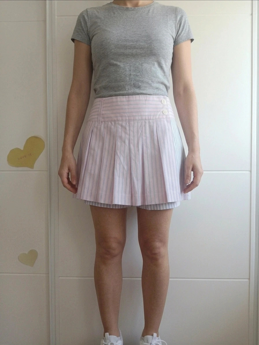 Falda/ pantalón rayas rosa/ azul #Zara Talla M No envío por Vinteg Go 🙏 – Zara – taille M / 38 / 10