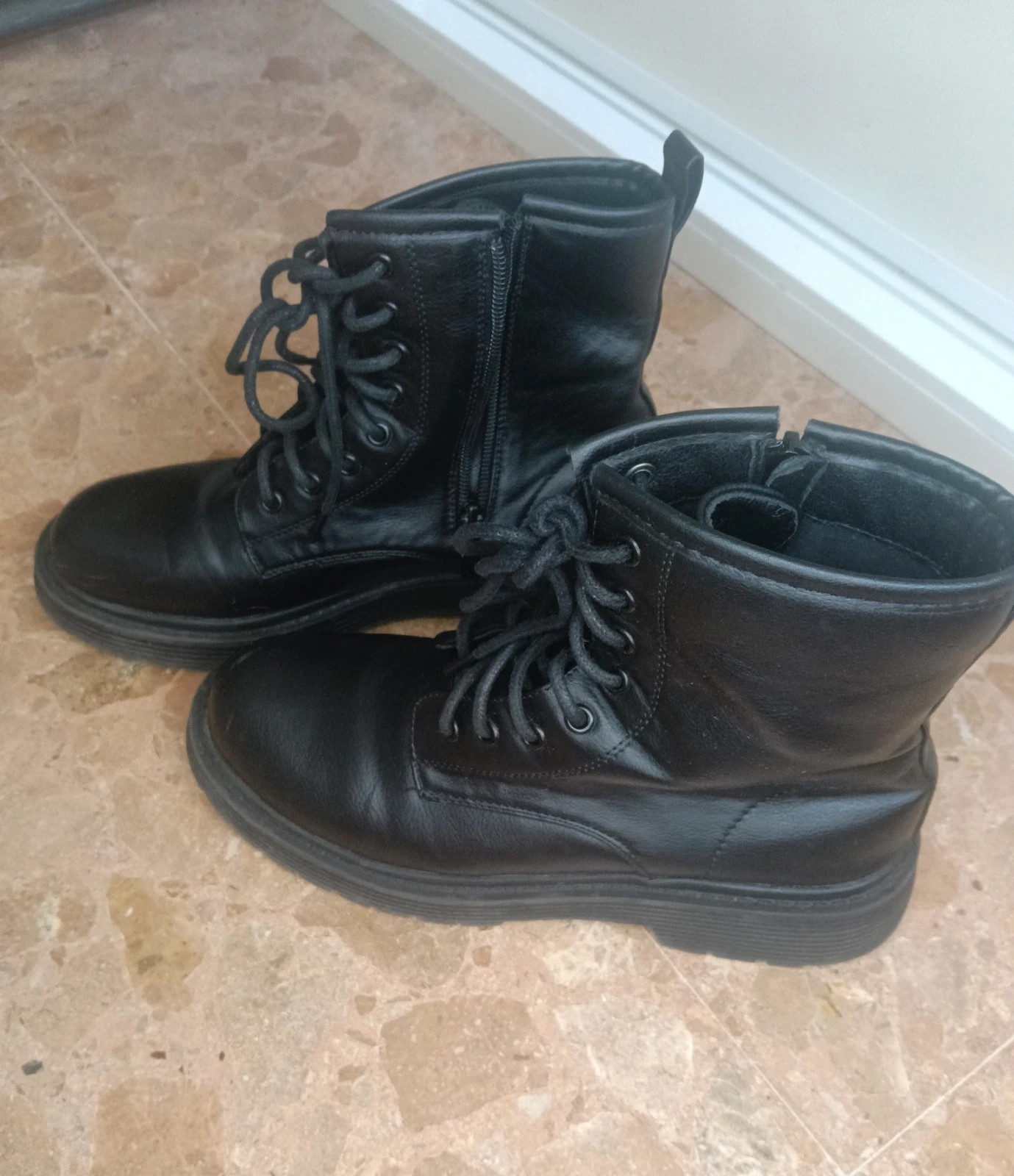 Botas militares negras Buonarotti Talla 37 Con cordones y cremallera Viral 💥 – Buonarotti – taille 37 2