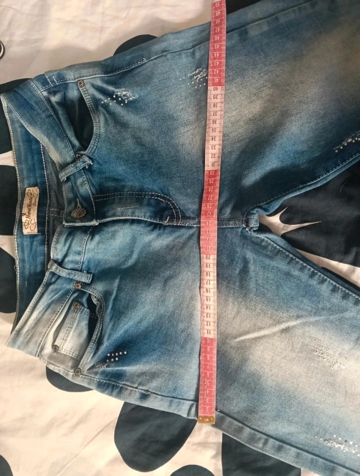 Vaqueros Hanel Haute Talla Etiqueta 42 (Talla Real 38/40) con brillos No envío por Vinteg Go 🙏 – Hanel Haute – taille XL / 42 / 14 5