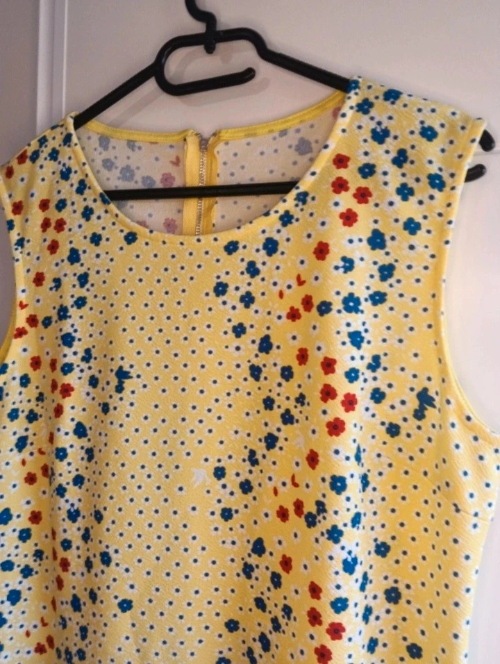 Vestido Flores verano viral Amarillo Talla 44 No envío por Vinteg Go 🙏 – Local – taille XXL / 44 / 16 3