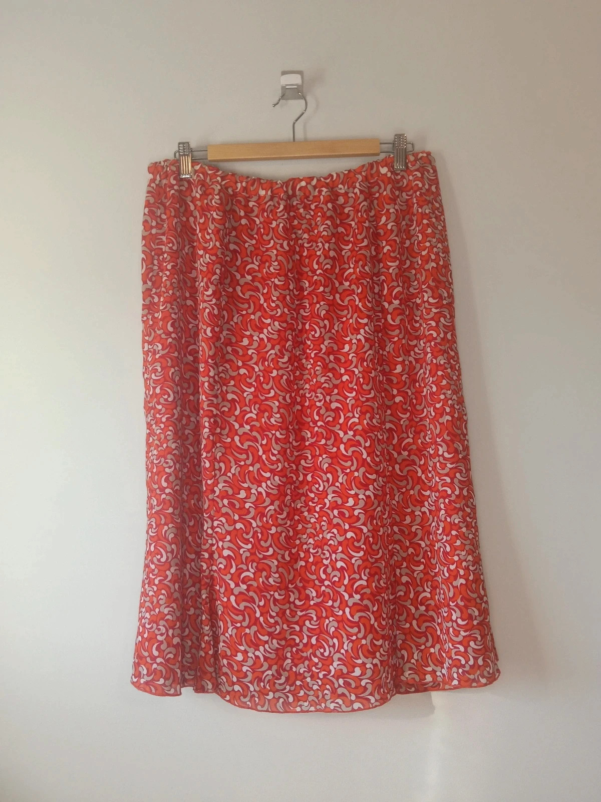 Falda midi retro psicodélica Costura 40 T52( Plus Size )(Medidas) No envío por Vinteg Go 🙏