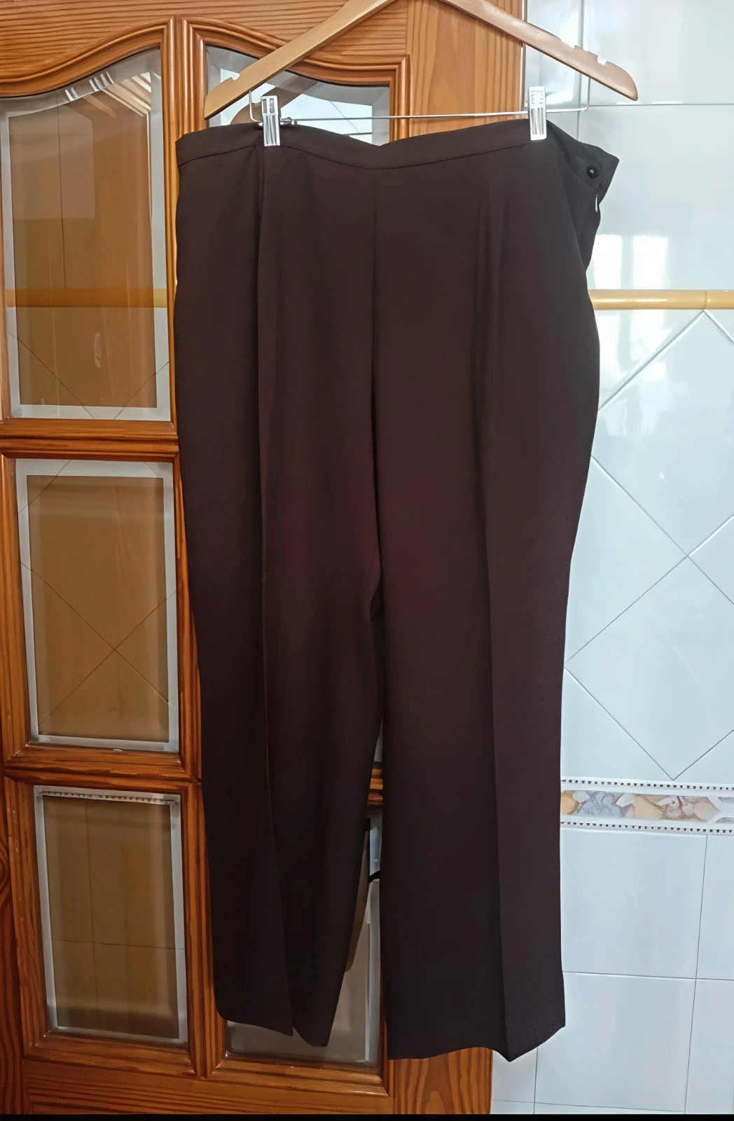Pantalón marrón chocolate Viral Síntesis T 54( medidas)No envío por Vinteg Go 🙏