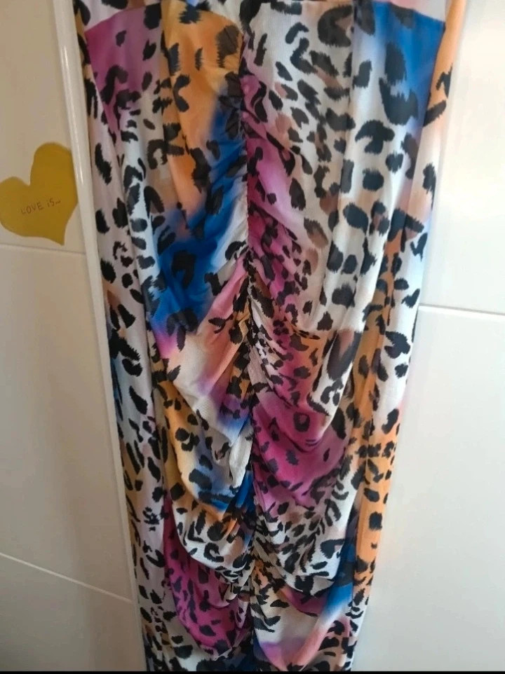 Vestido fruncido Multicolor Shein Talla L ( Da 36 a 40 ) NO envío por Vinteg Go 🙏 – Shein – taille L / 40 / 12 3