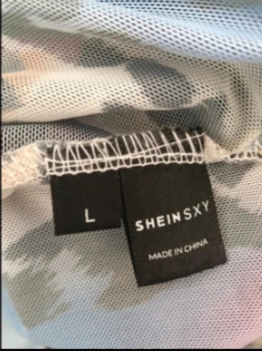 Vestido fruncido Multicolor Shein Talla L ( Da 36 a 40 ) NO envío por Vinteg Go 🙏 – Shein – taille L / 40 / 12 5