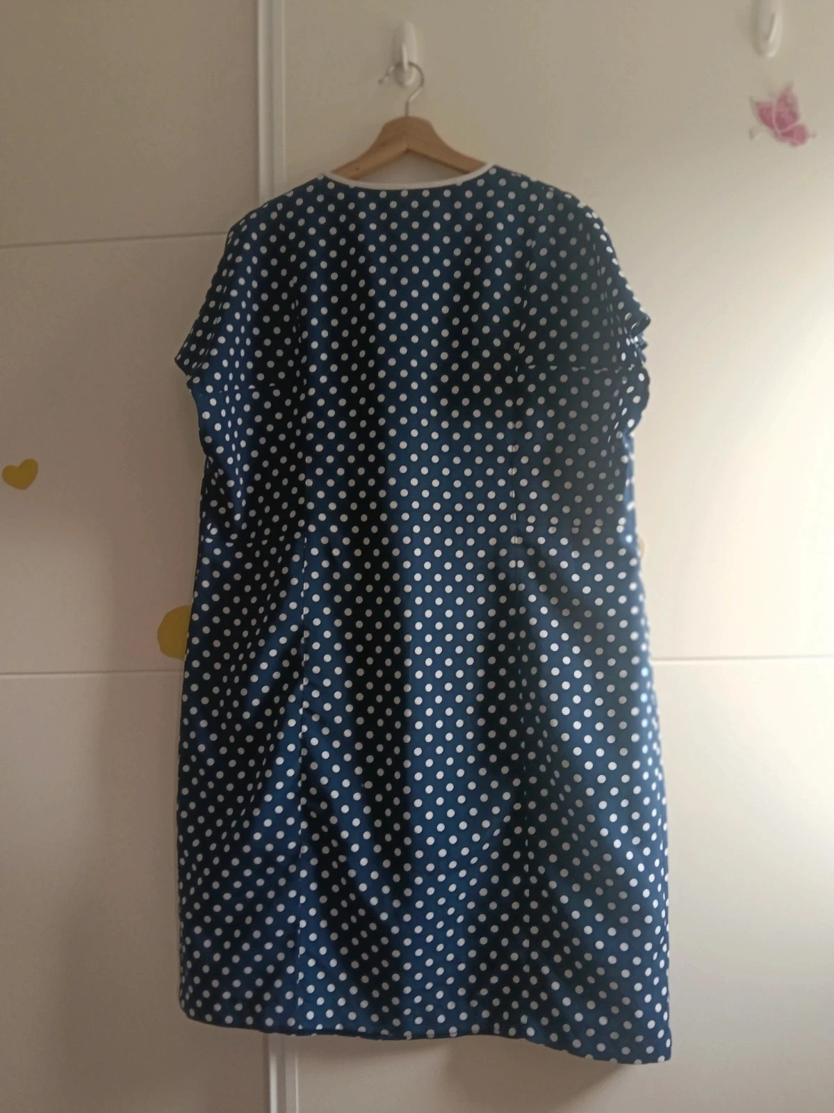 Vestido Lunares viral Con botones azul Talla 52/54 ( medidas )No envío por Vinteg Go 🙏 – taille 6XL / 52 / 24 5