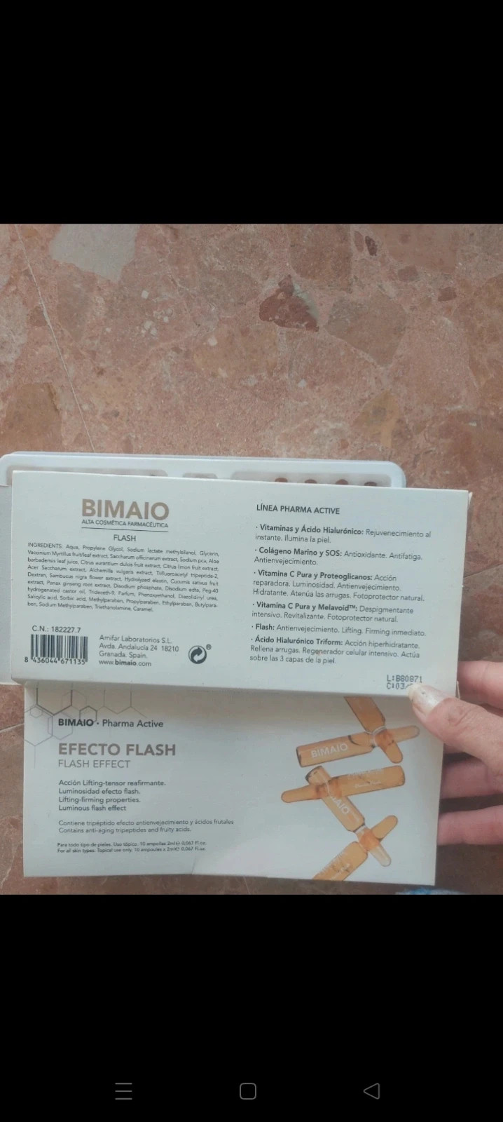 Ampollas Bimaio Facial efecto lifting – BIMAIO 3