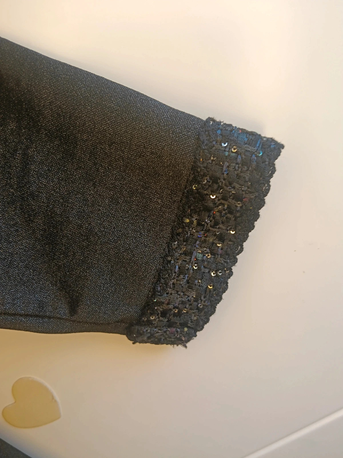 Vestido Negro Brillante y2k Talla única ( medidas)con Hombreras No envío por Vinteg Go 🙏 – M-Made in Italy – taille Taille unique 2