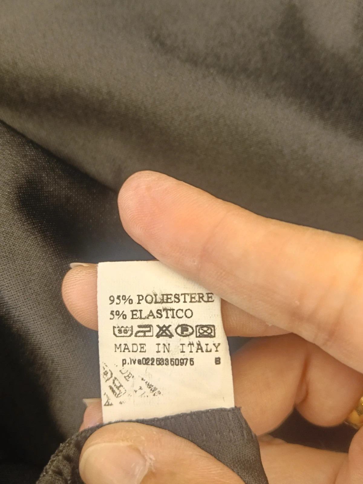Vestido Negro Brillante y2k Talla única ( medidas)con Hombreras No envío por Vinteg Go 🙏 – M-Made in Italy – taille Taille unique 4