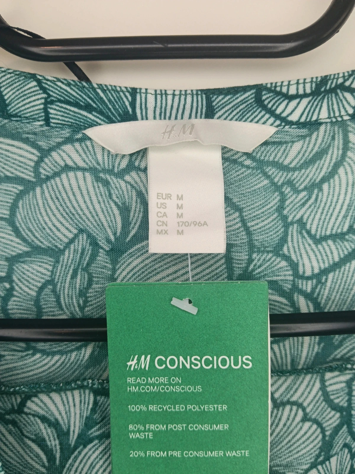 Blusa verde Flores viral H&M Talla M/38 Nueva No envío por Vinteg Go 🙏 – H&M – taille M / 38 / 10 3