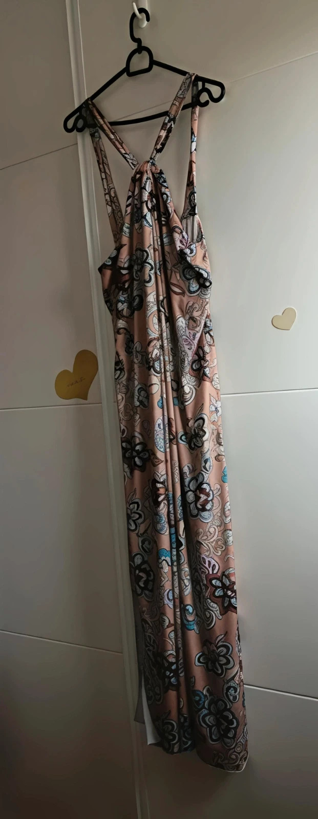 Vestido largo boho viral cuello Halter talla única curvy ( 42/54) No envío por Vinteg Go 🙏 – Moda Italiana – taille Taille unique 3