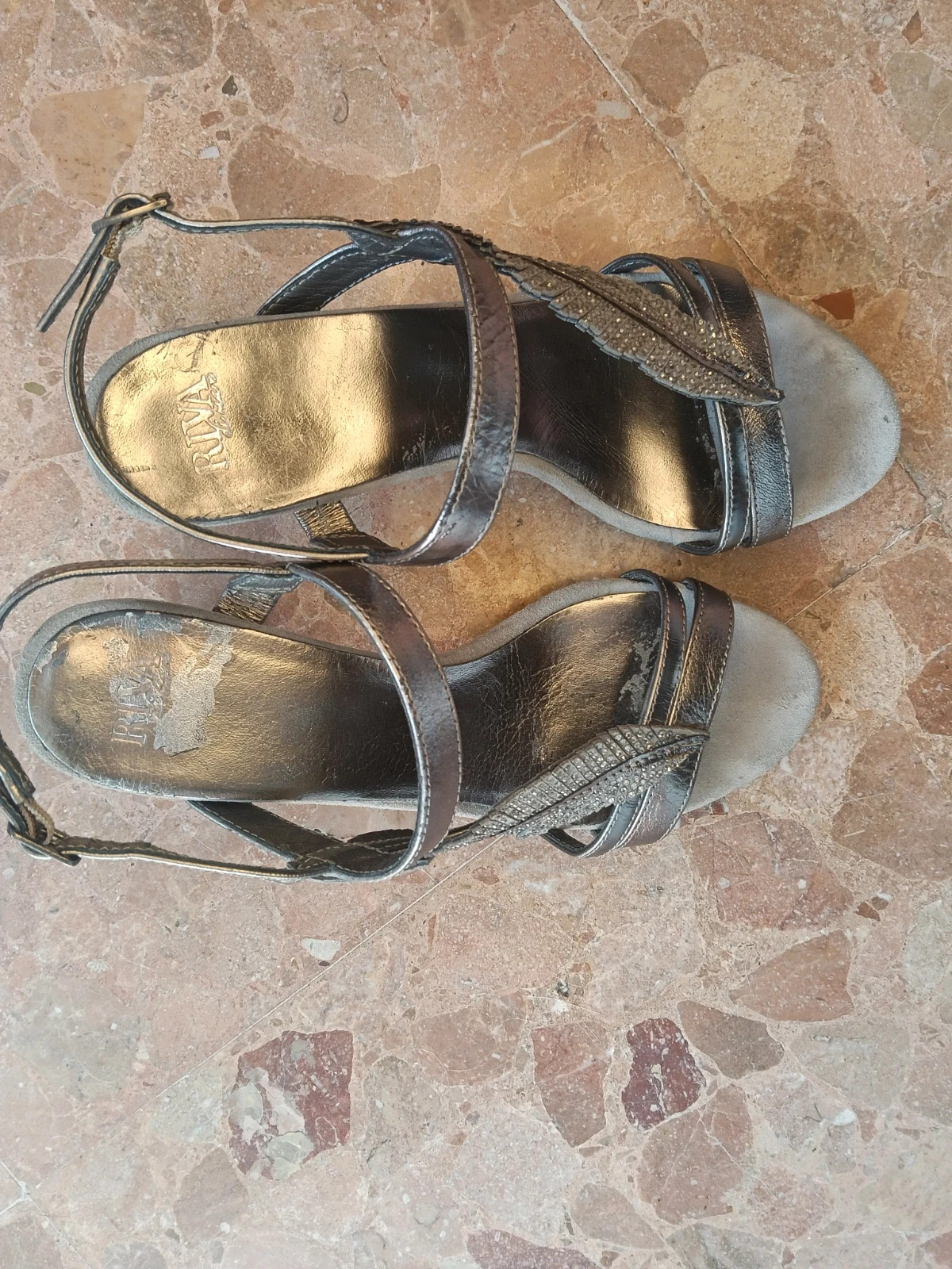 Sandalias RIVA plata T38 No envío por Vinteg Go 🙏 – Rivas di mare – taille 38 2