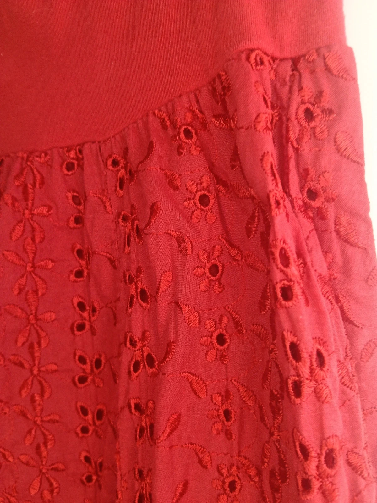 Falda Roja Campesina viral Cintura elástica Talla L 🌟( No envío por Vinteg Go) – Moda Italiana – taille L / 40 / 12 3