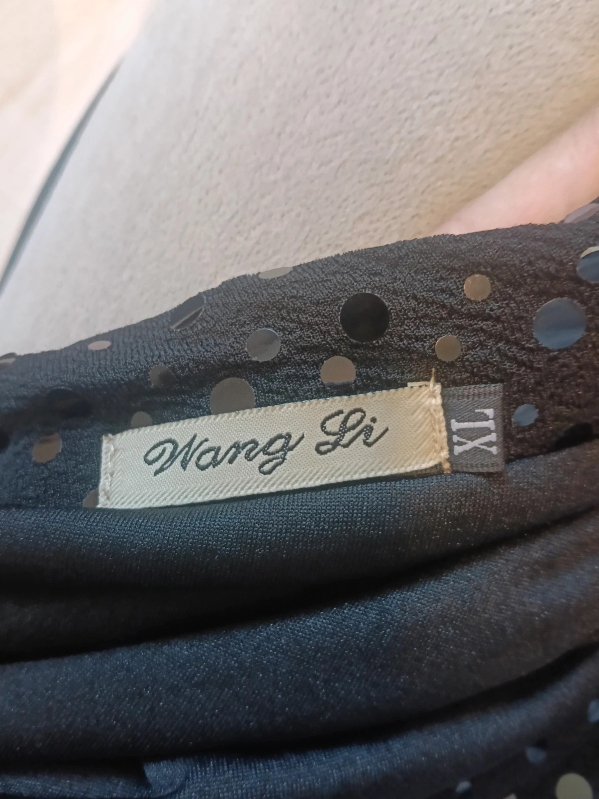 Falda midi negra de lentejuelas Wang Li Talla XL – Wang Li – taille XL / 42 / 14 5