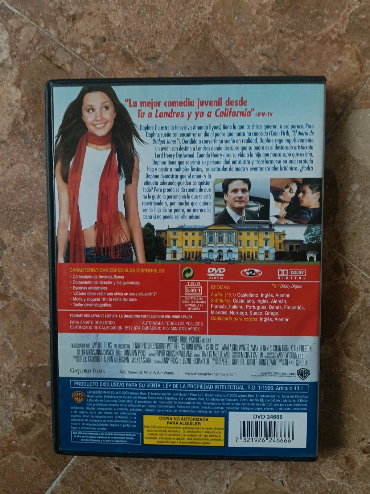 DVD Un Sueño Para Ella (Amanda Bynes, Colin Firth Viral 💥) 2