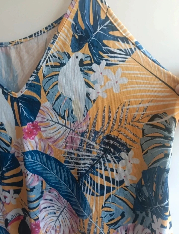 Top Lencero Tropical Shein curve Talla 4XL( 48) Viral 💥 – Shein Curve – taille 4XL / 48 / 20 3