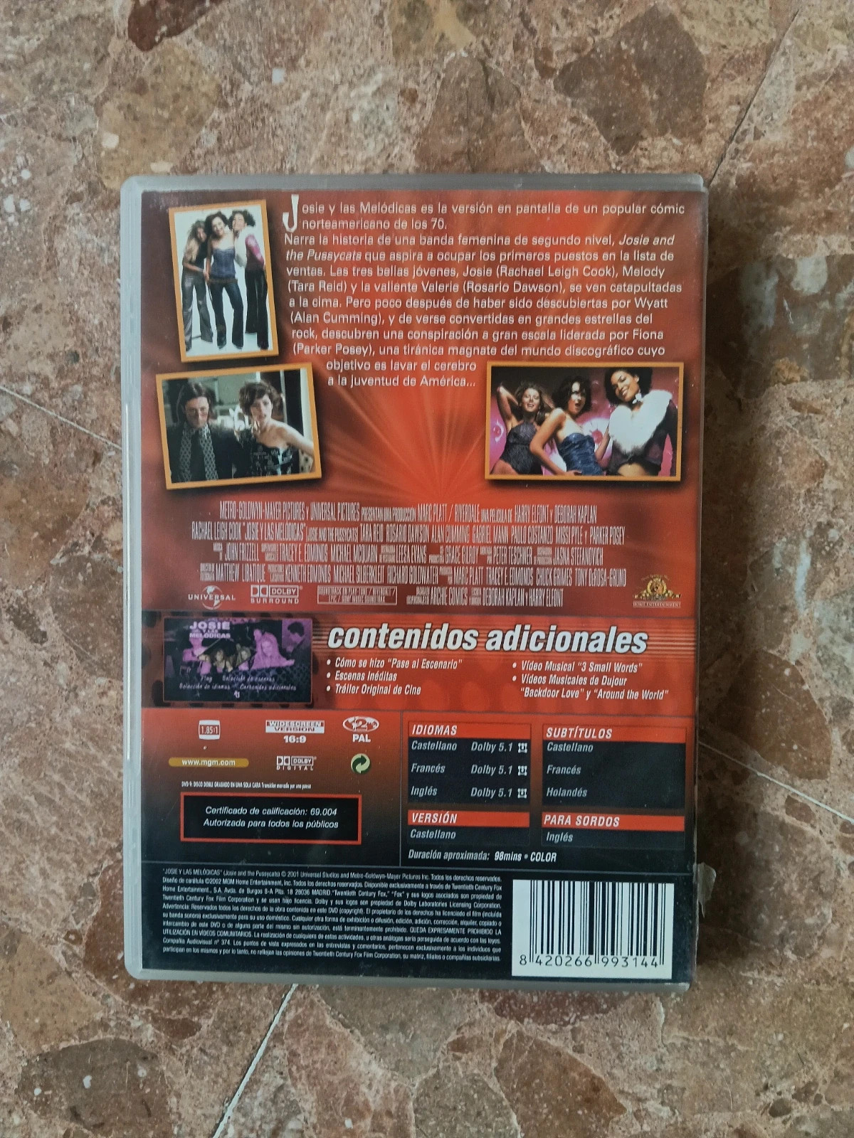 DVD Josie y las Melódicas con Rachael Leigh Cook 3