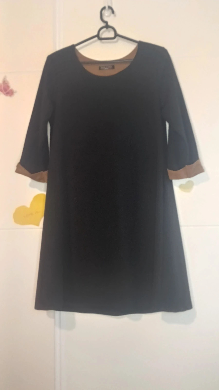 Vestido Evasé Viral Negro Talla M/L – Moda Italiana – taille L / 40 / 12 2