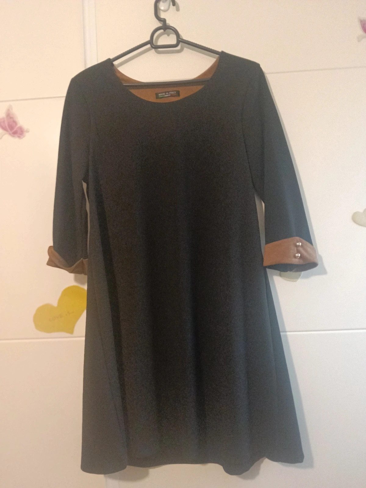 Vestido Evasé Viral Negro Talla M/L – Moda Italiana – taille L / 40 / 12 4