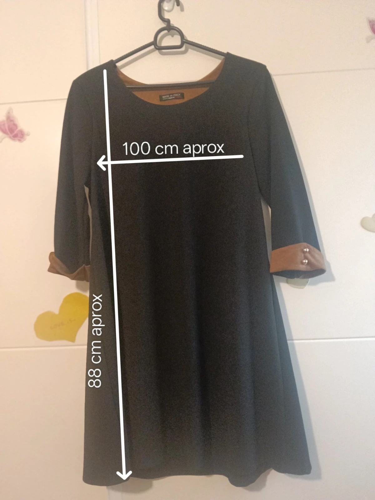 Vestido Evasé Viral Negro Talla M/L